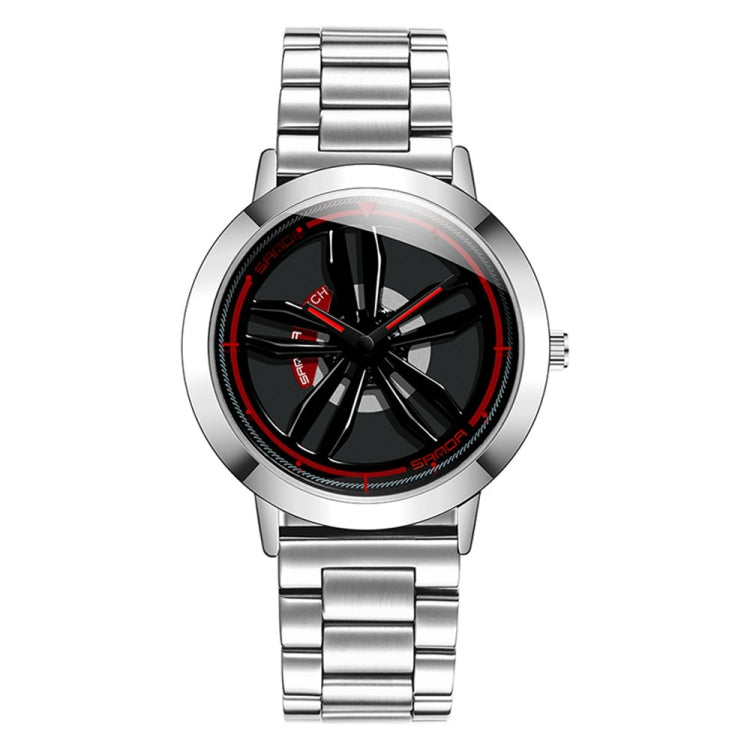 SANDA1009 Watch Man Student Casual Waterproof Steel Band Watch Man